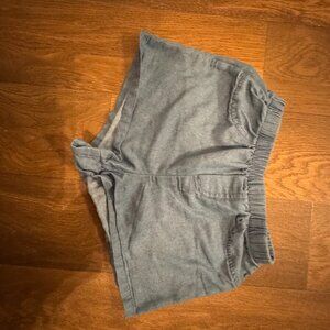Girls Rare Editions Chambray Shorts Size 6X | Blue Elastic Waist Summer Shorts
